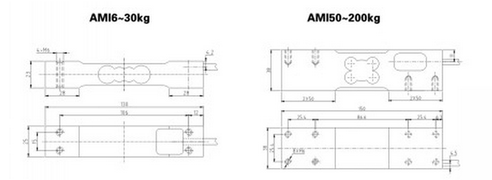 AMI-10kg稱重傳感器產(chǎn)品技術參數(shù)